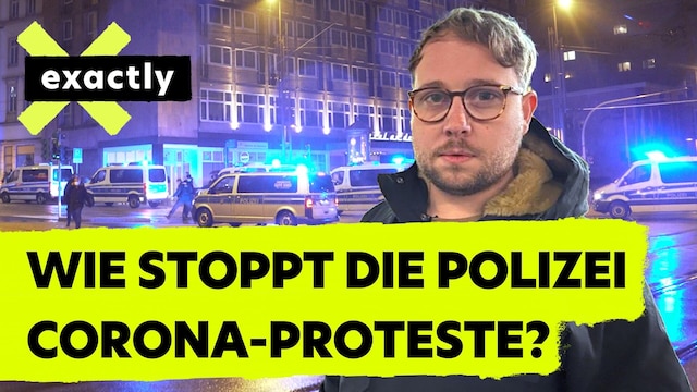Reporter Luca Schmitt-Walz war in Zwickau, Zwönitz und Chemnitz unterwegs, wo die Polizei Corona-Proteste unterbinden will.