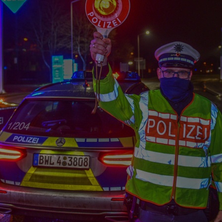 Polizeikontrolle bei selbstfahrenden Autos