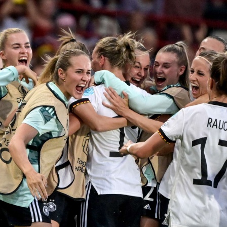 Symbolbild: Die deutsche Frauennationalmannschaft im Fußball