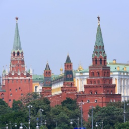 Blick auf den Kreml in der russischen Hauptstadt Moskau.