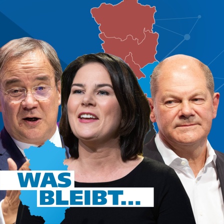 Die Kanzlerkandidaten zur Bundestagswahl 2021: v.li:Armin LASCHET CDU,Annalena BAERBOCK, Buendnis 90/die Gruenen,Olaf SCHOLZ SPD.