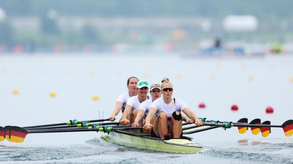 Sportschau Olympia 2024 - Deutscher Doppelvierer Holt Bronze