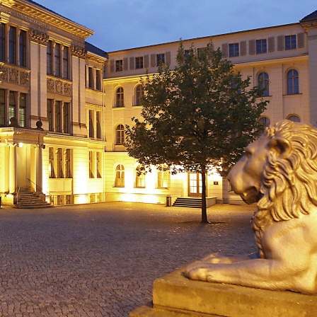 Gebäude des Campus der Martin-Luther-Universität in Halle an der Saale.
