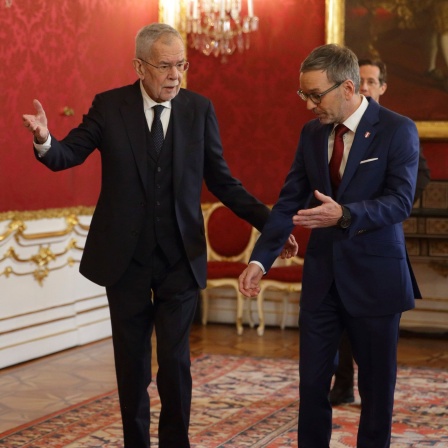 Österreichs Bundespräsident Alexander Van der Bellen und FPÖ-Chef Herbert Kickl.