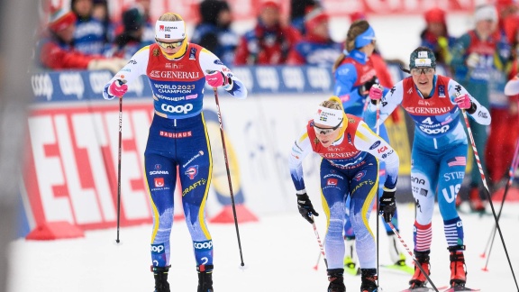 Sportschau Wintersport - Langlauf-teamsprint Der Frauen In Trondheim - Re-live