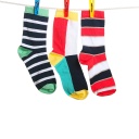 Socken auf einer Wäscheleine