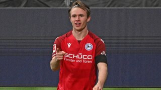 Bielefelds Patrick Wimmer bejubelt seinen Treffer