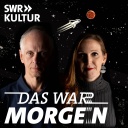 Grafik des Science-Fiction-Podcasts &#034;Das war morgen&#034; mit Isabella Hermann und Andreas Brandhorst
