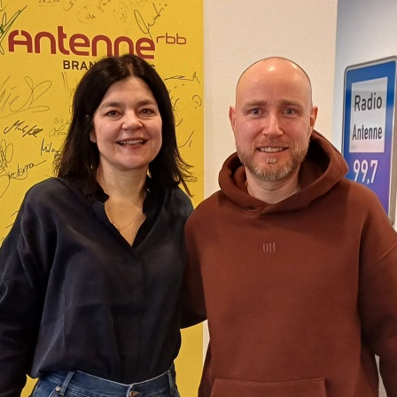 Jasmin Tabatabai und Olaf Kosert, Bild: Antenne Brandenburg