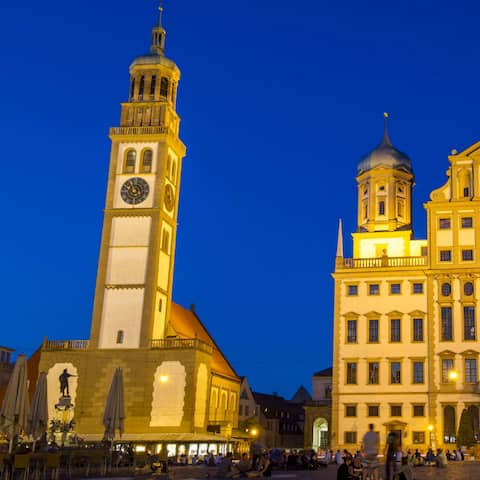 Das Rathaus und der Perlachturm in Augsburg (Foto: 