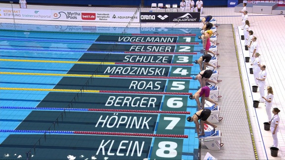 Sportschau - Das Schwimmfinale Der Frauen über 100 Meter Freistil