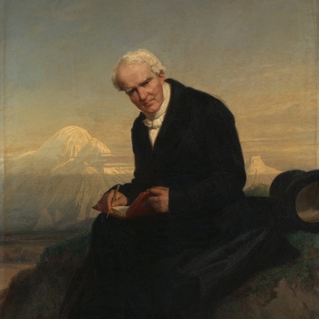 Baron Alexander von Humboldt (1769-1859), Maler Julius Schrader