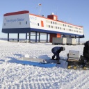 Die deutsche Forschungsbasis &#034;Neumayer 3&#034; in der Antarktis.