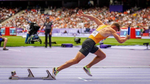 Sportschau Olympia 2024 - Leichtathletik: Die 4x400 Meter Vorläufe Der Deutschen Staffeln