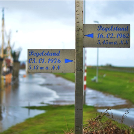 Pegelstandsanzeiger: Eine reizvolle Landschaft im Norden von Niedersachsen bildet die Gegend um Cuxhaven