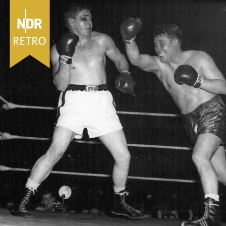Boxkampf zwischen Heinz Neuhaus und Rex Layne, Dortmund, 12.12.1954.