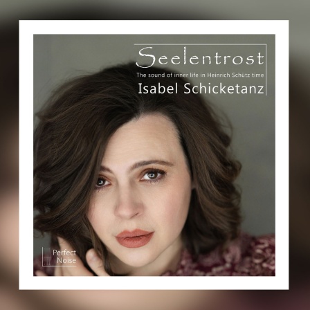 CD-Cover: Die Sopranistin Isabel Schicketanz und ihr Album "Seelentrost"