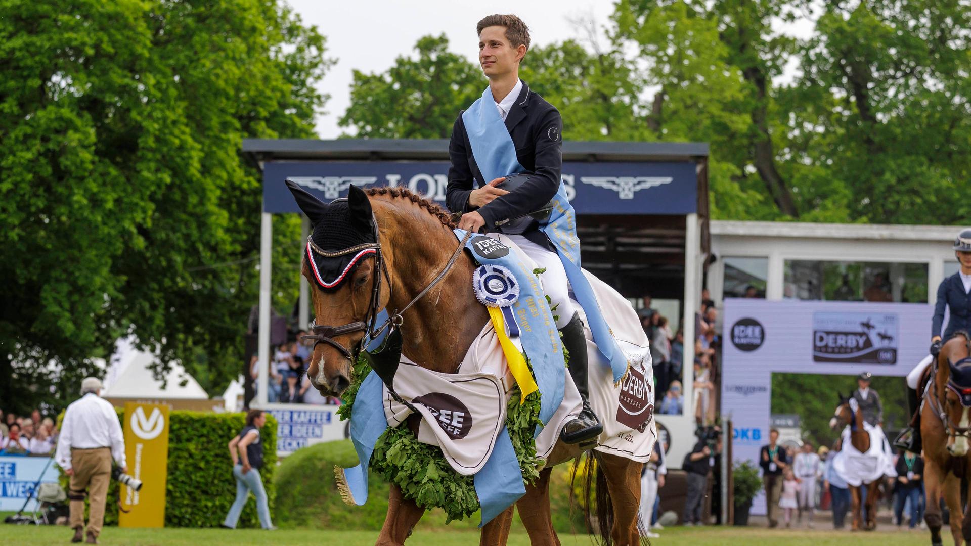 Sportschau Marvin Jüngel gewinnt SpringDerby in Hamburg ARD Mediathek