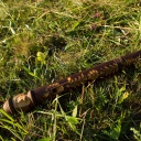Ein traditionelles slowakisches Musikinstrument namens Fujara.