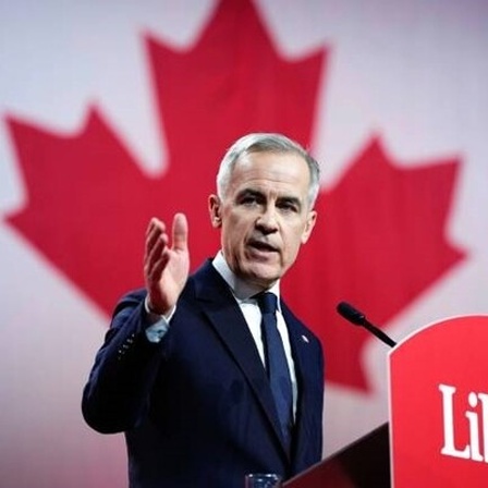 Mark Carney, Vorsitzender der Liberal Party of Canada, nach seinem parteiinternenen Wahlsieg am 9. März in Ottawa