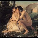 "Amor und Psyche" (1833) Öl auf Leinwand von F.Scaramuzza