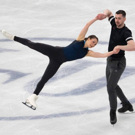 Annika Hocke and Robert Kunkel aus Berlin trainieren ihr Paarprogramm für die Eiskunstlauf-WM in Montreal (Bild: IMAGO / ZUMA Press/Ryan Remiorz)