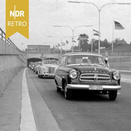 Kanaltunnel bei Rendsburg, am Tag der Einweihung, 25.07.1961.