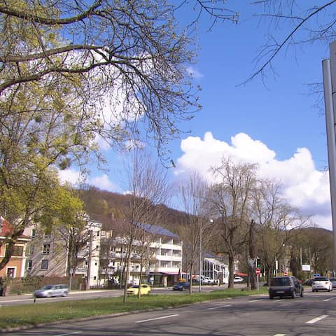 Tafel mit Partnerstädten in Baden-BAden