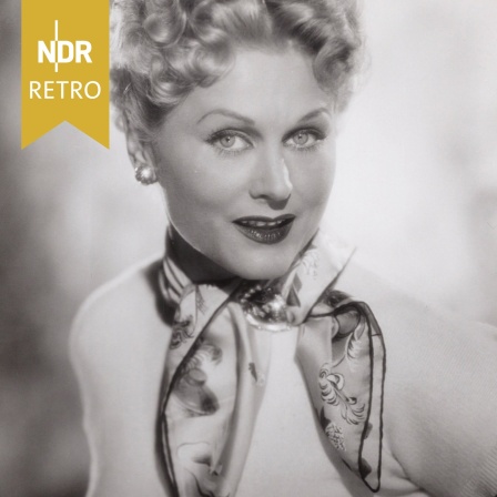 Porträtaufnahme von Marika Rökk (1950er Jahre).