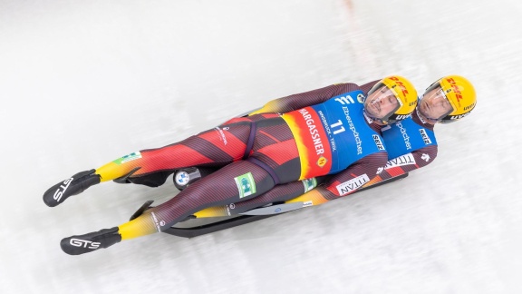 Sportschau Wintersport - Rodel-doppelsitzer Der Männer In Sigulda - Der Erste Lauf