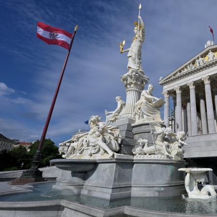 Das Parlamentsgebäude auf der Wiener Ringstraße.