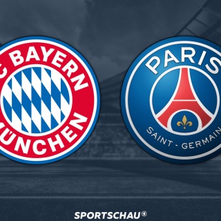 Logo Bayern München gegen Paris Saint-Germain