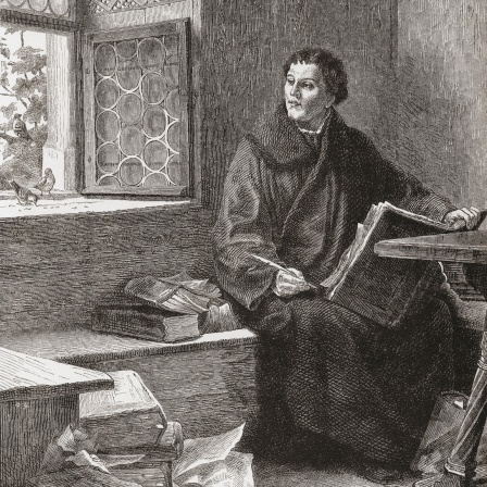 Martin Luther übersetzt die Bibel auf der Wartburg 1521 (Archivbild)