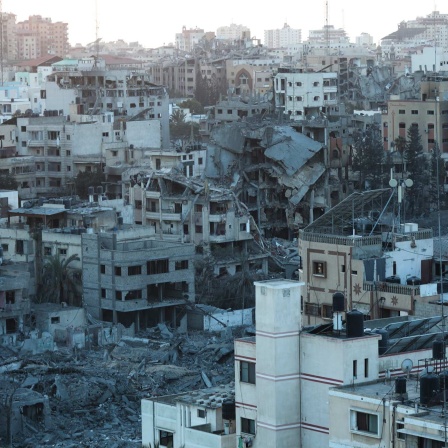 Gaza-Stadt: Blick auf einen Teil der Zerstörung