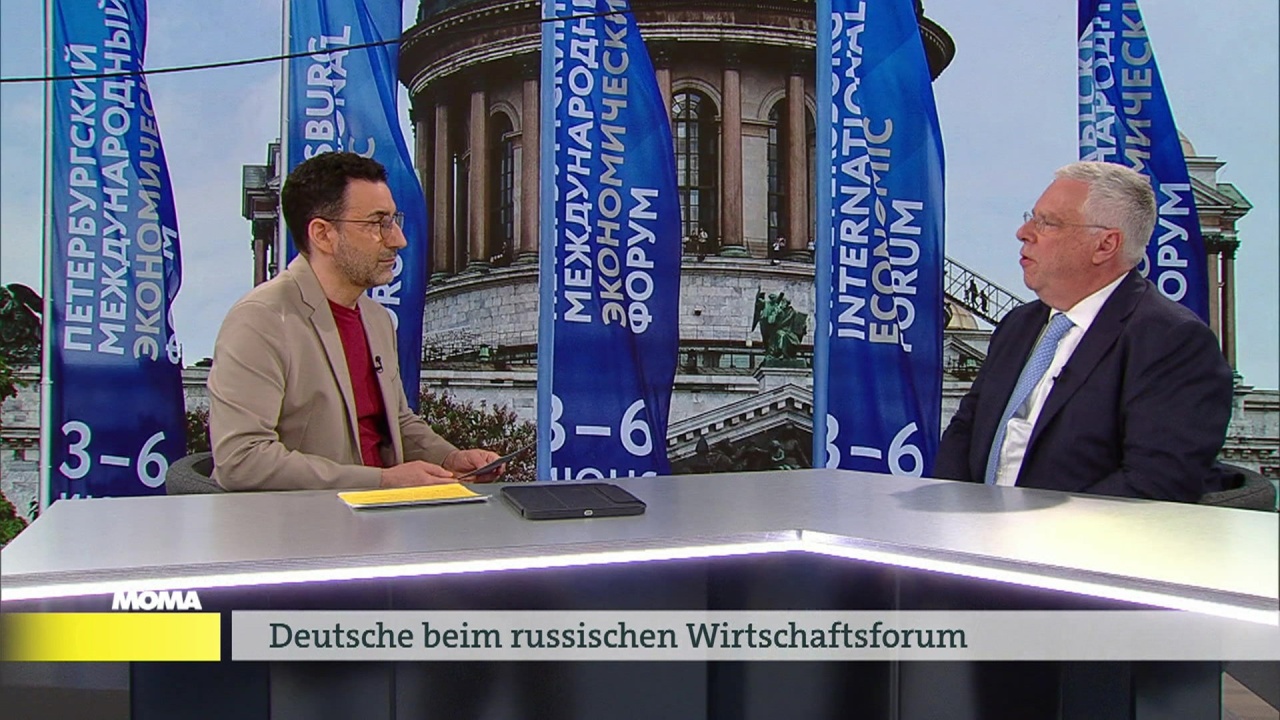 Morgenmagazin: AfD-Politiker und deutsche Unternehmer beim St. Petersburger Wirtschaftsforum