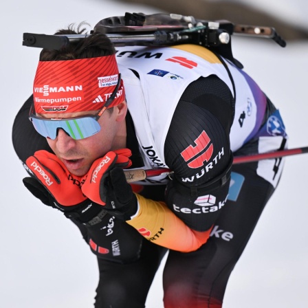 Philipp Nawrath bei der Mixed Staffel