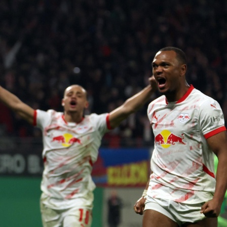 RB Leipzig jubelt gegen den VfL Wolfsburg