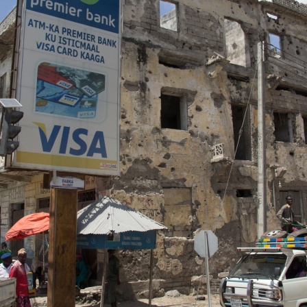 Das Zentrum von Mogadischu, Hauptstadt von Somalia