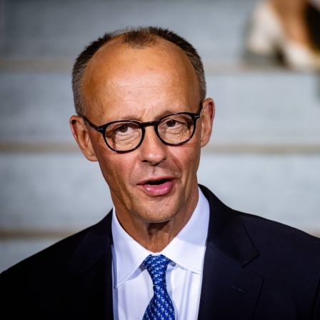 Friedrich Merz nach seiner Wahl zum Bundeskanzler. 