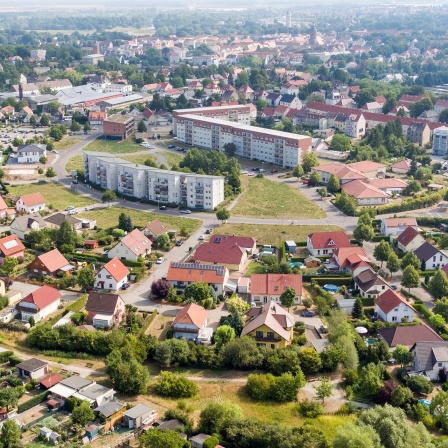 Luftaufnahme der Große Kreisstadt Eilenburg