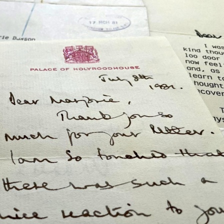 handgeschriebene Briefe von King Charles 