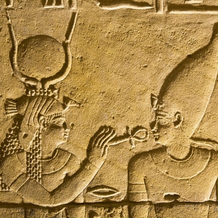 Relief im Tempel der Isis auf der Insel Philae.