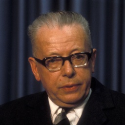 Gustav Heinemann, der erste sozialdemokratische Bundespräsident Deutschlands (Foto 1972)