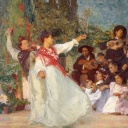 Spanische Tänzerinnen. Gemälde von George Murray (1895-1933)