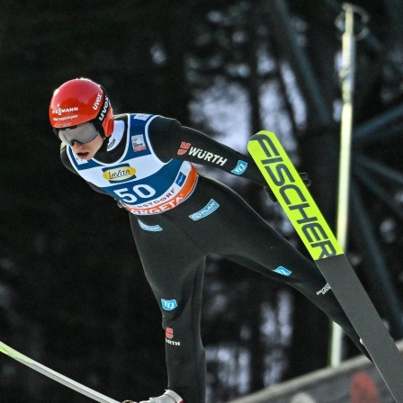 Der deutsche Skispringer Andreas Wellinger in Oberstdorf
