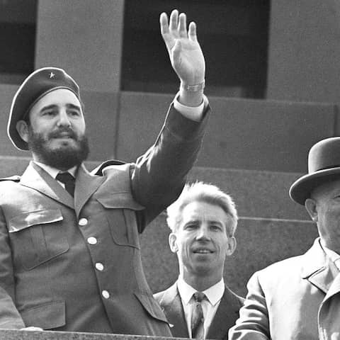 Fidel Castro und Nikita Chruschtschow