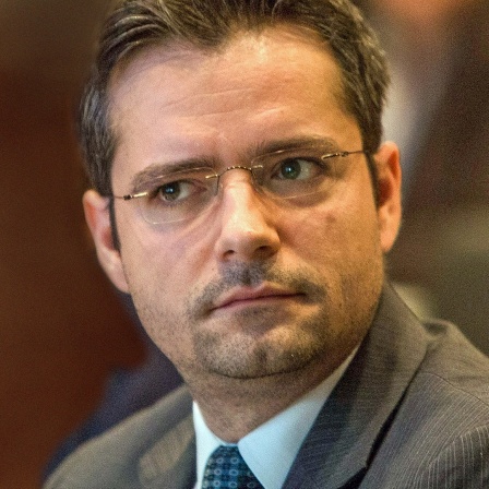Ein Porträtbild von dem Sicherheitsexperten Konstantinos Tsetsos vom "Metis Institut" der Universität der Bundeswehr in München.