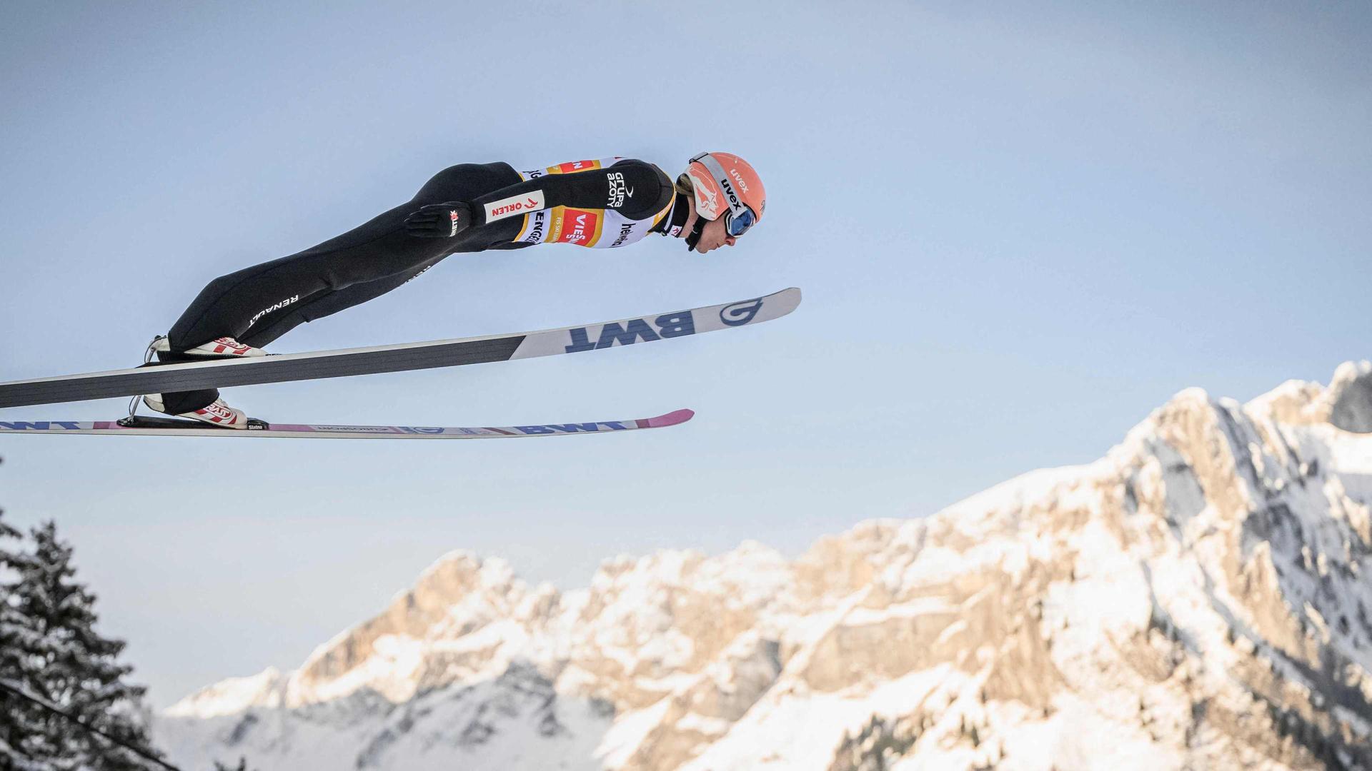 Sportschau Skispringen der Männer in Engelberg der 2. Durchgang