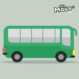 Illustration: Ein grüner Bus.