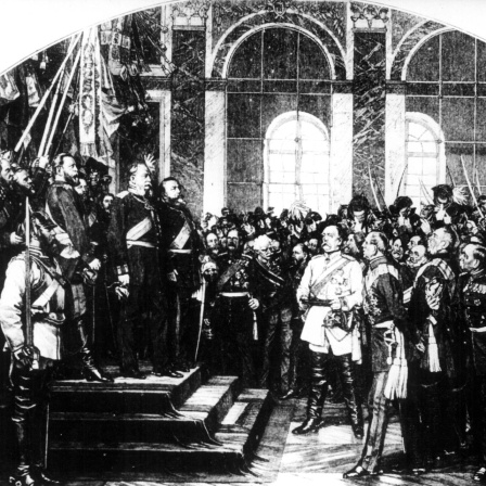 Am 18. Januar 1871 wird Wilhelm I. in Versailles zum Deutschen Kaiser zugekrönt (Archivbild)